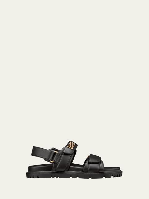 10MM DIORACT LEATHER SANDAL