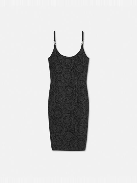 Barocco Lurex Knit Midi Dress