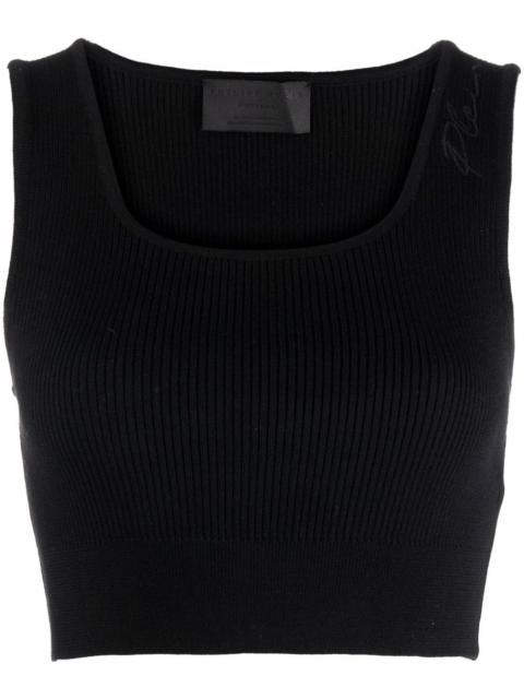 Signature wool cropped top