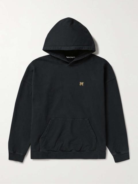 Oversized Logo-Print Cotton-Jersey Hoodie