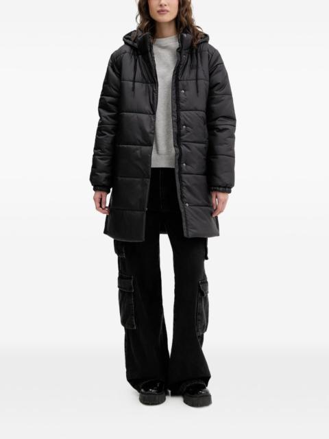 hooded quilted puffer jacket