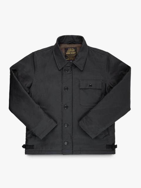 OILED WHIPCORD A2 DECK JACKET - BLACK
