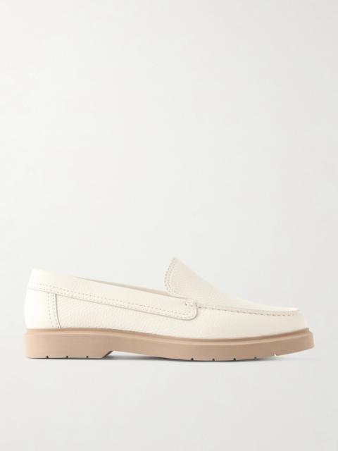 Textured-leather Loafers