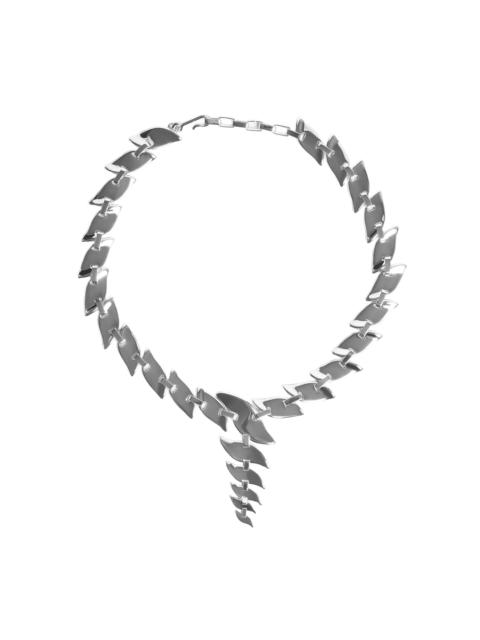 Silver Leaf Chain Necklace silver