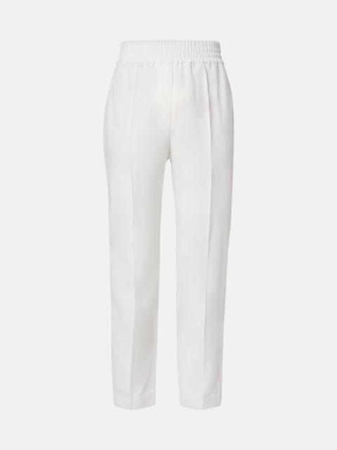 Mid-rise straight pants
