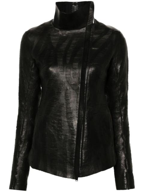 metallic-detail jacket
