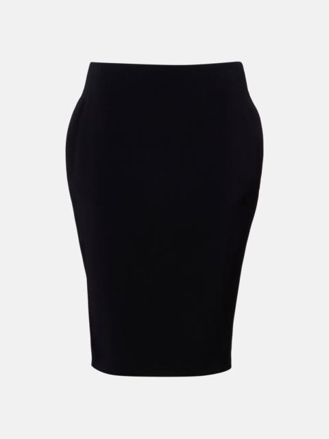 High-rise pencil skirt