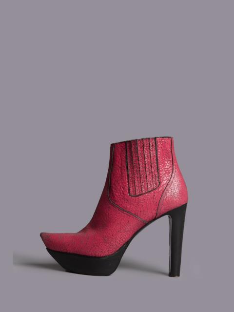 POINTY TOE PLATFORM HEELED BOOT