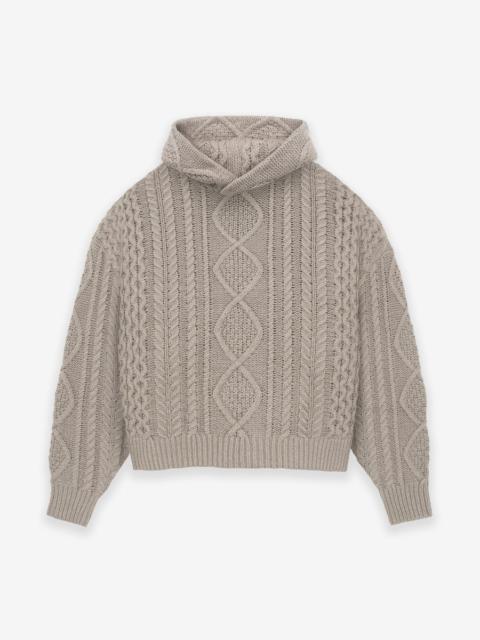 Cable Knit Hoodie