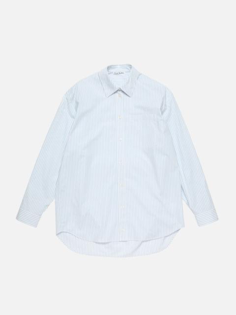 Button-up shirt - Light blue/white
