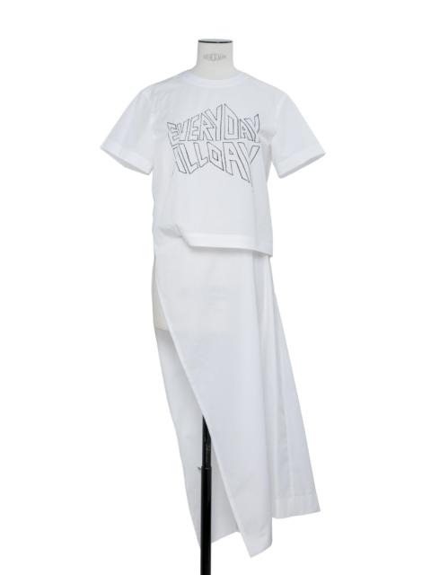 geoff sacai by Geoff Mcfetridge Poplin Dress