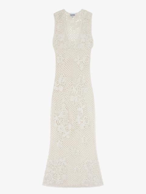 LONG DRESS IN COTTON CROCHET