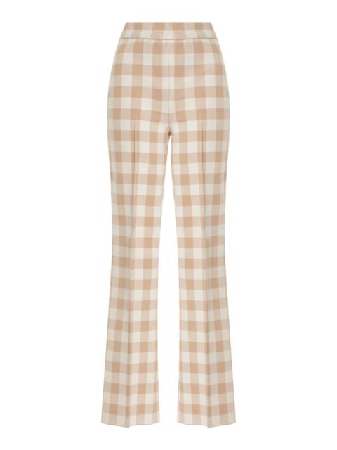 Kick Flared Stretch-Cotton Knit Pants neutral