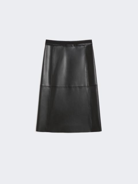 PLATA Coated fabric skirt