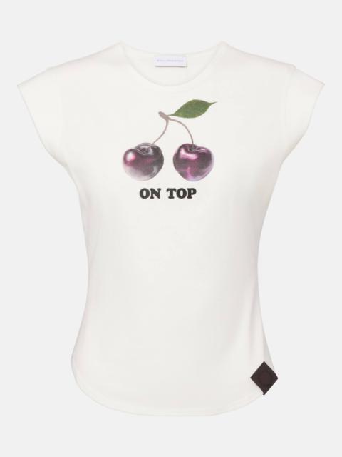 Printed cotton jersey T-shirt