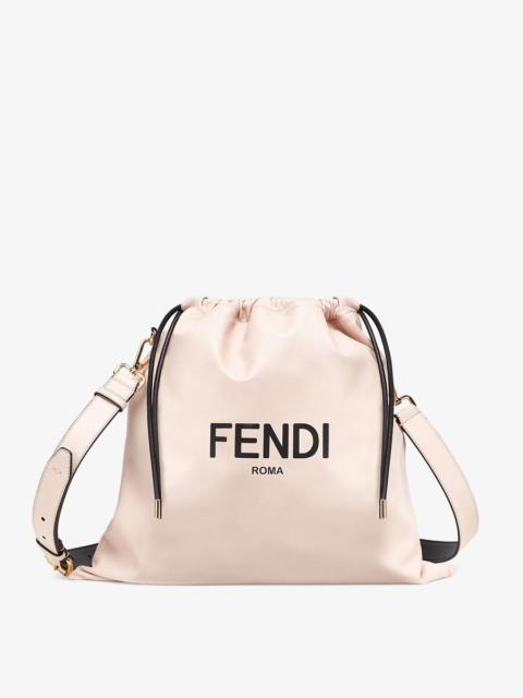 Pink nappa leather bag