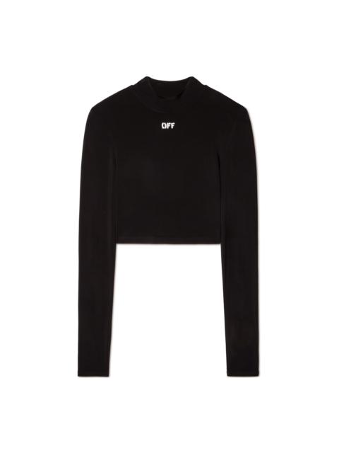 Off Stamp Sec Skin L/s T Crop