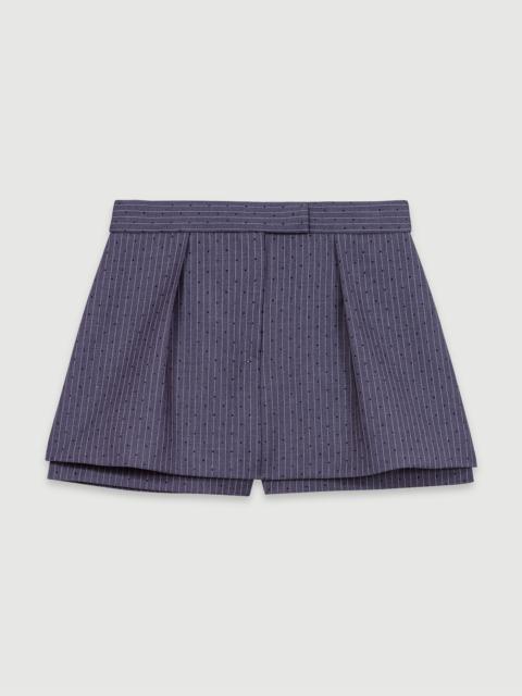 Rhinestone layered skort