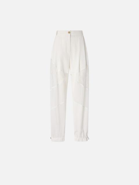 TROUSERS WITH LACE DETAILS