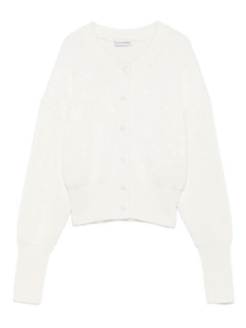ribbed button cardigan