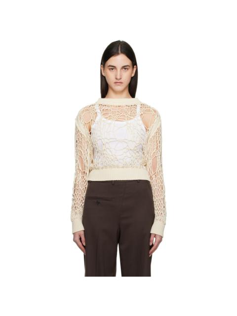 Off-White Messy Filet Crewneck