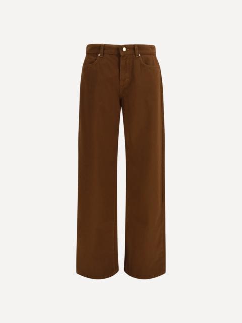 Baggy Pants in pure cotton satin
