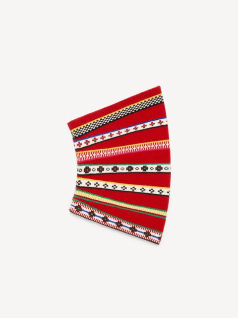 'Fair Isle' wool snood