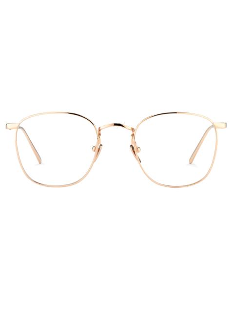 THE SIMON | SQUARE OPTICAL FRAME IN ROSE GOLD (C8)