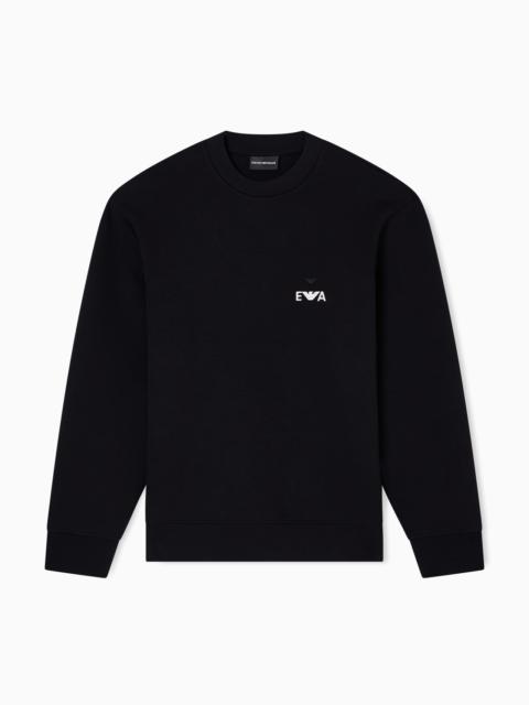 ASV JERSEY SWEATSHIRT WITH SUPER-EMBOSSED EA EMBROIDERY