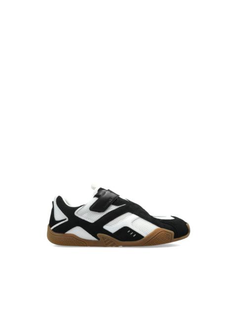 strap panelled sneakers