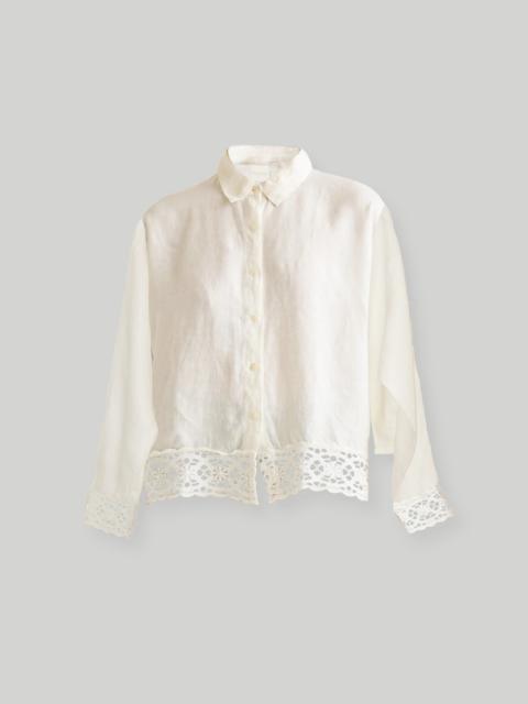 Reistor® Button-down with Embroidered Lace Shirt