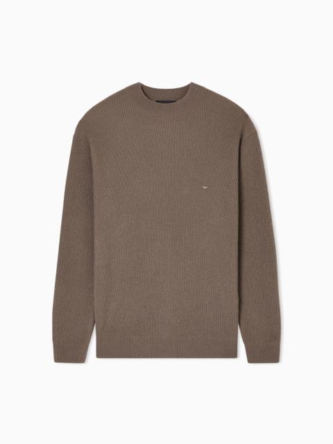 FISHERMAN’S RIB VIRGIN-WOOL JUMPER