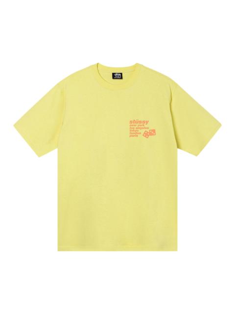 Stüssy Stussy Silhouette Tee 'Yellow' | REVERSIBLE