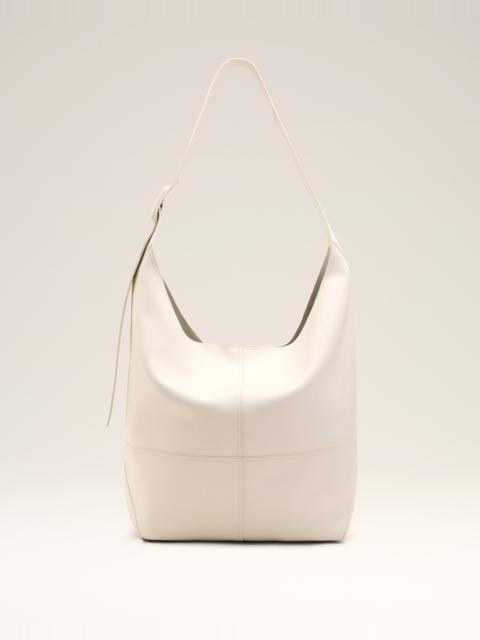 WHITE SOFT LEATHER ETIENNE CROSSBODY BAG