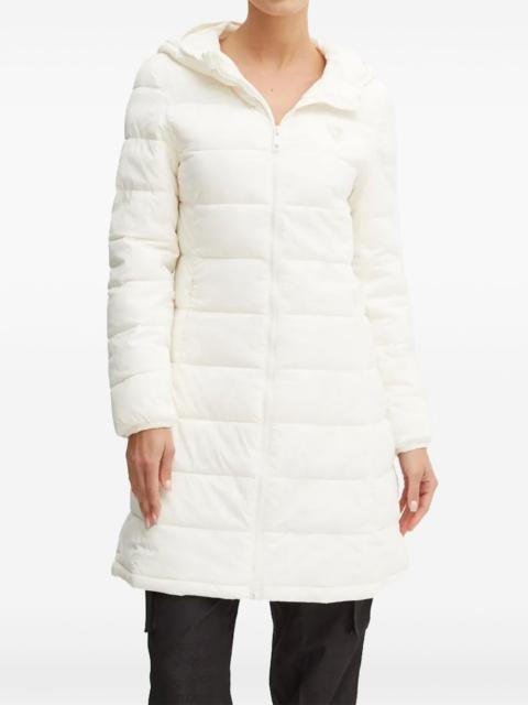 hooded quilted jacket