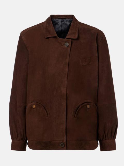 Cleo suede bomber jacket
