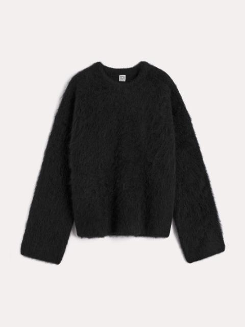 Boxy alpaca knit black