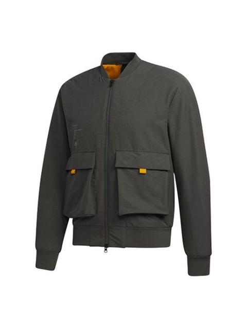 adidas Th Jkt Bomb Fleece Lined Stay Warm Casual Sports Jacket Green GM4405