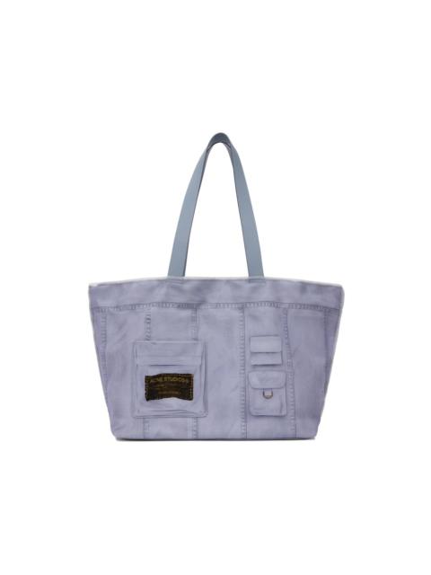 Blue Printed Tote
