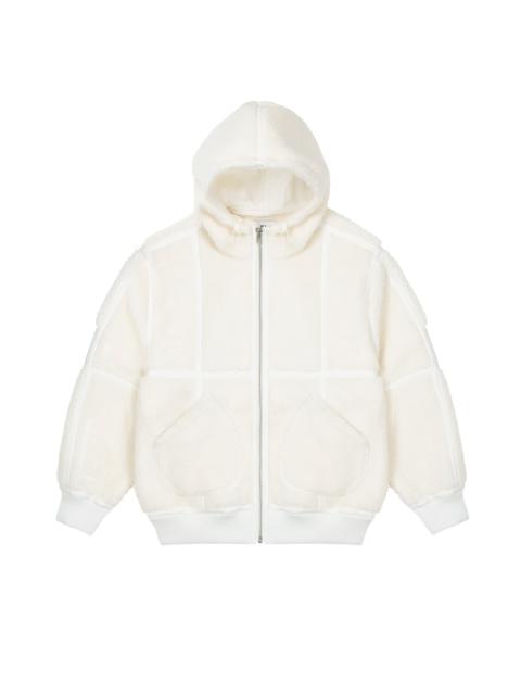 SHERPA HOODED JACKET OFF WHITE