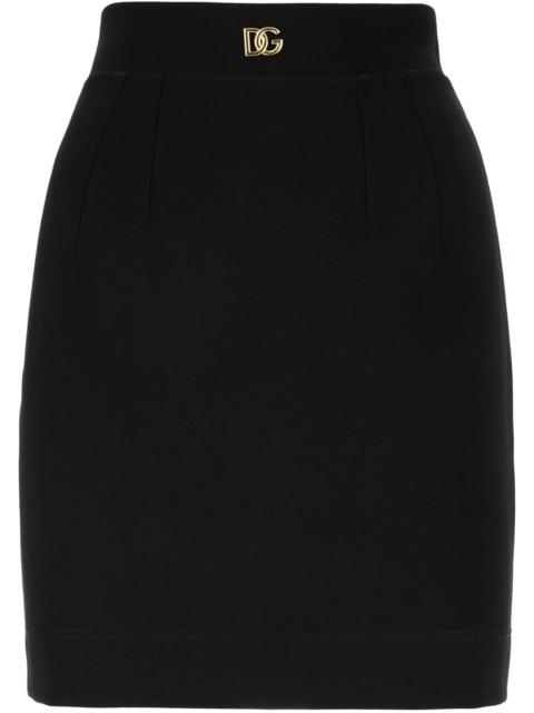 logo-plaque pencil skirt