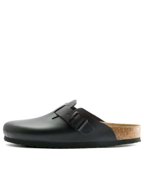 Birkenstock Boston Natural Leather 'Black' 0060191