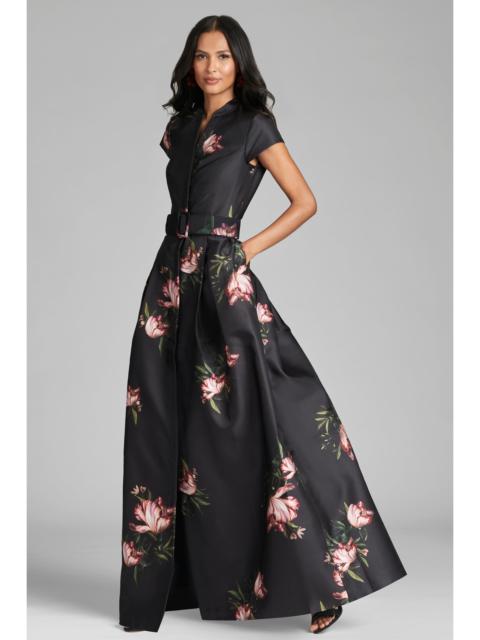 Marta Gown - Noir Blossom