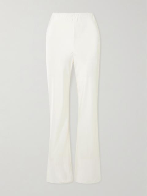 Cove Stretch-silk Straight-leg Pants