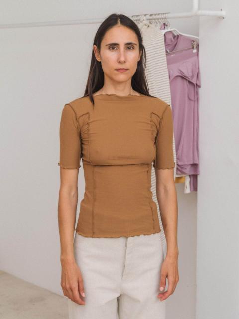 Omato 3/4 Tee Shirt - Fine Organic Cotton Rib