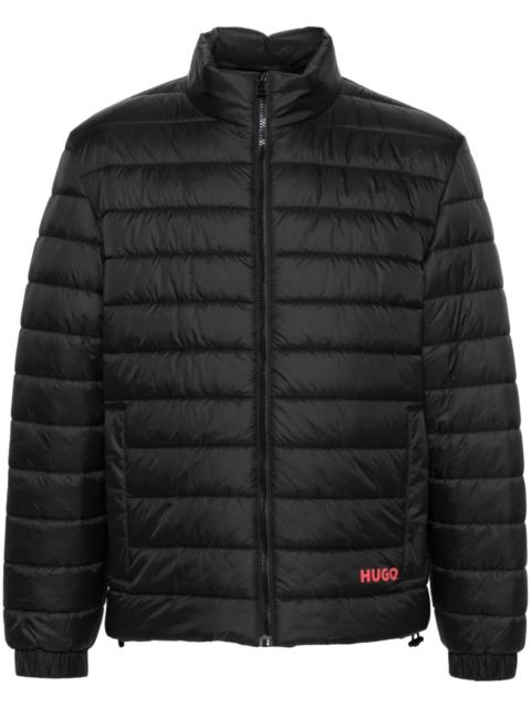 logo-print padded jacket