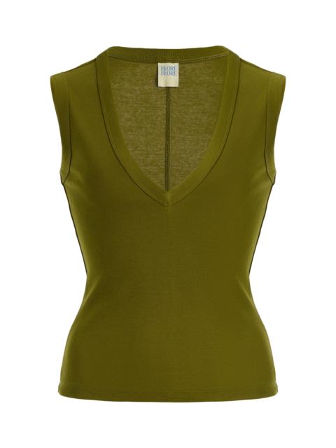 Dewi Cotton Tank Top green