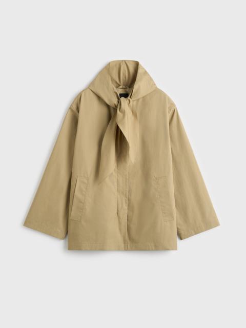 Technical scarf jacket cashew