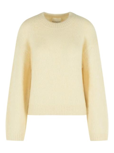 ribbed crew-neck sweater