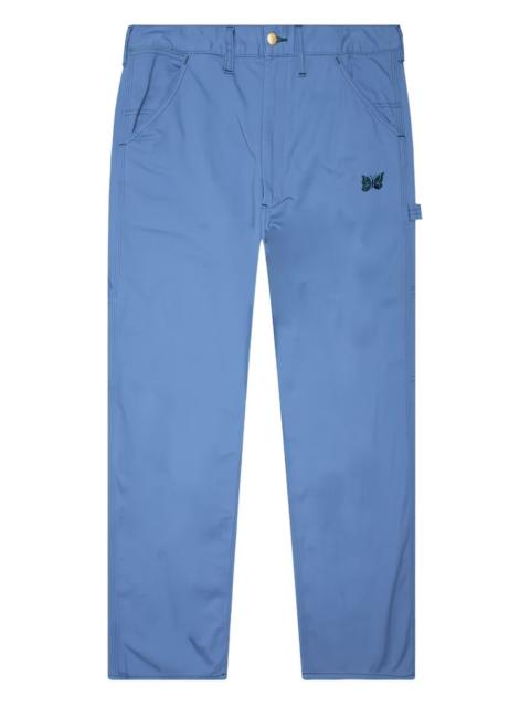 embroidered-logo trousers